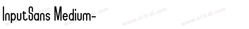 InputSans Medium字体转换